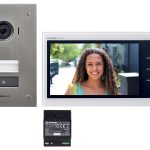 Kit vidéo – Platine encastrée avec moniteur écran 7” – 2 fils intégral