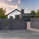 Portail alu  "Contemporaine" Europortail