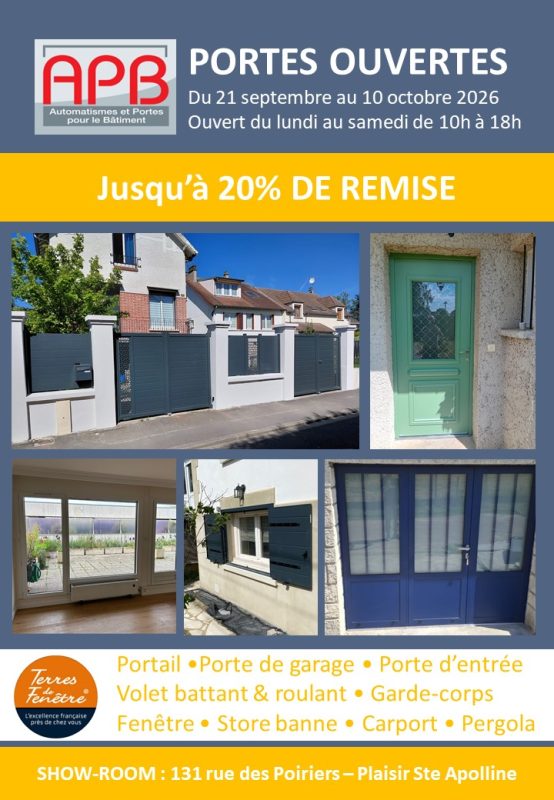 affiche APB PO Automne 2026 Portes ouvertes APB du 21 septembre au 10 octobre 2026.