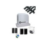 Nice Motorisation Portail Coulissant ROBUS 400 + Crémaillères + Batterie - RBS400BDKCE-CB