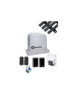 Nice Motorisation Portail Coulissant ROBUS 400 + Crémaillères + Batterie - RBS400BDKCE-CB